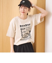 【DOMDOM(ドムドム)×coen】アソートロゴプリントユニTシャツ(WEB限定サイズあり)
