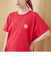 【DOMDOM(ドムドム)×coen】ワンポイント刺繍フットボールTシャツ
