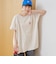 【DOMDOM（ドムドム）×coen】ワンポイント刺繍フットボールTシャツ