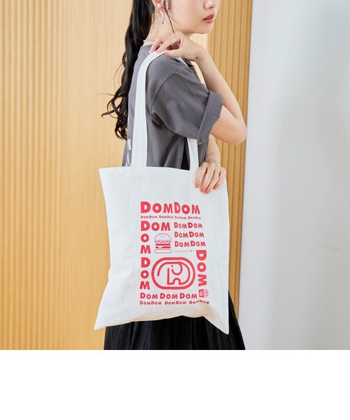 【DOMDOM（ドムドム）×coen】アソートプリントトートバッグ