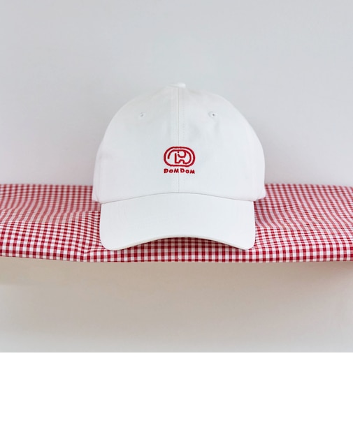 【DOMDOM（ドムドム）×coen】ロゴ刺繍ツイル6パネルキャップ