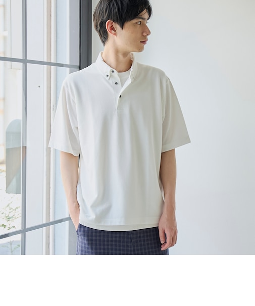 〈父の日ギフトにもおすすめ〉【防汚、抗菌防臭 、UVカット】クリーンプラスカノコポロシャツ