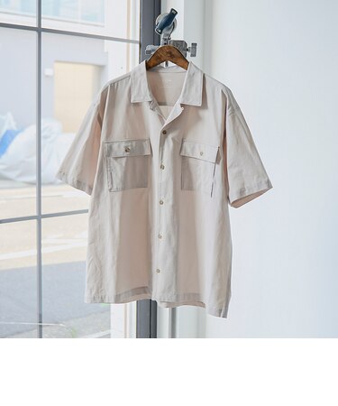 【2WAYストレッチ・接触冷感・UVカット】マルチファンクション半袖シャツ
