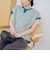 スラブボーダー フレンチスリーブTシャツ