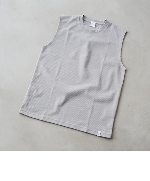 【形態回復性・ストレッチ性】SOLOTEX(R) ワッフルノースリーブTシャツ