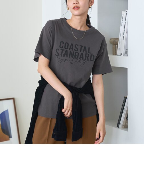 【汗染み軽減】オータムカラー アソートロゴプリントTシャツ