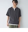 キーネックフェイクレイヤード半袖Tシャツ