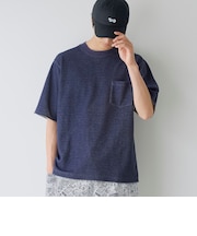 【吸水速乾/UVカット】配色ポンチ半袖ポケットTシャツ