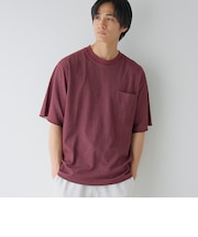 【吸水速乾/UVカット】配色ポンチ半袖ポケットTシャツ