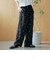 【セットアップ対応】フラワー刺繍イージーワイドパンツ