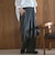 【新柄登場/ストレッチ】とろさらストライプイージーワイドパンツ