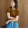 シアーベロア コンパクト半袖Tシャツ
