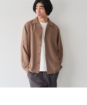 【通気性、UVカット】リラックスオータム無地シャツ