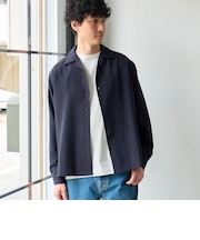 【通気性、UVカット】リラックスオータム無地シャツ