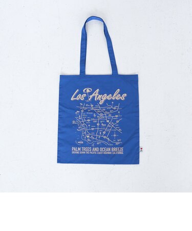 【I LOVE LA（アイラブエルエー）】マップデザインプリントトートバッグ