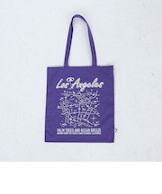 【I LOVE LA（アイラブエルエー）】マップデザインプリントトートバッグ
