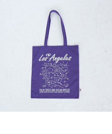 【I LOVE LA（アイラブエルエー）】マップデザインプリントトートバッグ