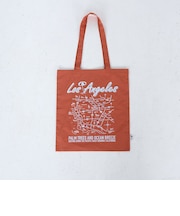 【I LOVE LA（アイラブエルエー）】マップデザインプリントトートバッグ