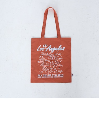 【I LOVE LA（アイラブエルエー）】マップデザインプリントトートバッグ