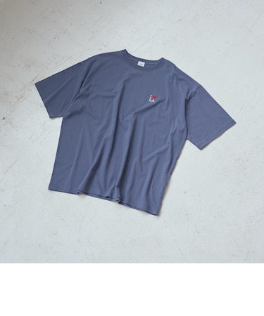 【I LOVE LA（アイラブエルエー）】ワンポイント ロゴ刺繍ユニTシャツ（WEB限定サイズあり）