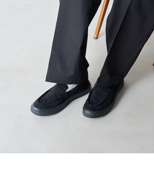〈MENS〉スエード調 スニーカーソールローファー