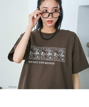 【MICKEY(ミッキー)/別注】アソートロゴプリント 半袖ユニTシャツ(WEB限定サイズあり)