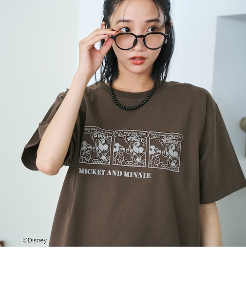 【MICKEY(ミッキー)/別注】アソートロゴプリント 半袖ユニTシャツ(WEB限定サイズあり)