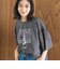 【MICKEY（ミッキー）/別注】ミッキー＆ミニー 袖フリル半袖Tシャツ