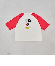 【MICKEY(ミッキー)/別注】ミッキープリント オーバーサイズラグランTシャツ