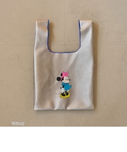 【MICKEY(ミッキー)/別注】配色パイピング レザーライクショッパーバッグ