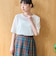 シアーメッシュ フロッキーストライプ半袖Tシャツ