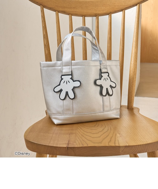 【MICKEY（ミッキー）/別注】レザーライクミニトートバッグ
