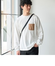 【Tough&Soft】布帛ポケット付き長袖Tシャツ