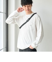 【Tough&Soft】天竺coenロゴ刺繍入り無地長袖Tシャツ