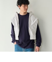 【Tough&Soft】天竺coenロゴ刺繍入り無地長袖Tシャツ