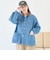 オーバーサイズ コーデュロイカラーデニムカバーオールジャケット