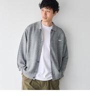 Penneys(ぺニーズ)別注ワンポイントポロ衿ニットカーディガン(グレー)