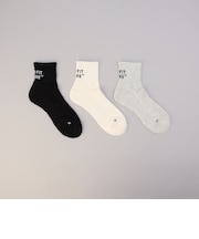 Healthknit(ヘルスニット)バックロゴソックス【3足セット】