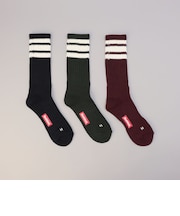 HealthKnit（ヘルスニット）ボディー3ラインソックス【3足セット】