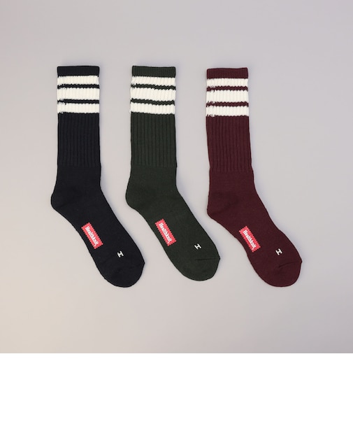 HealthKnit（ヘルスニット）ボディー3ラインソックス【3足セット】