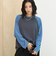 コットンナイロンシアークルー ラグランロンT