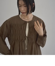 【秋カラー新登場◎/セットアイテム】シアーシャーリングシャツカーデセット