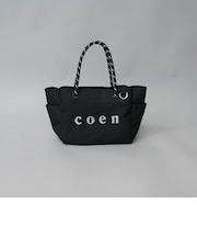 coen（コーエン）シルバーロゴ キャンバストートバッグ（Mサイズ）