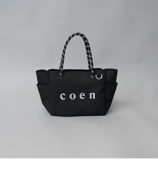 coen（コーエン）シルバーロゴ キャンバストートバッグ（Mサイズ）