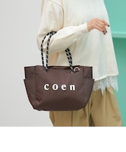 coen(コーエン)シルバーロゴ キャンバストートバッグ(Mサイズ)