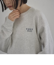 coen（コーエン）ロゴ刺繍 C/N裏毛スウェット