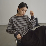 【Penneys(ぺニーズ)別注】マルチボーダー 切替デザインロンT