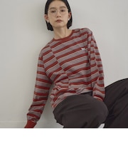 【Penneys(ぺニーズ)別注】マルチボーダー 切替デザインロンT