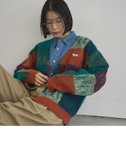 【Penneys（ぺニーズ）別注】アソート柄 起毛ジャガードニットカーディガン