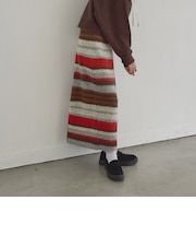 【Penneys（ぺニーズ）別注】起毛ジャガードニットナロースカート